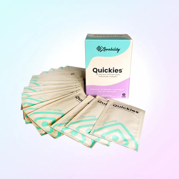 Lovability Quickies® Intimate Wipes (20-Pack)