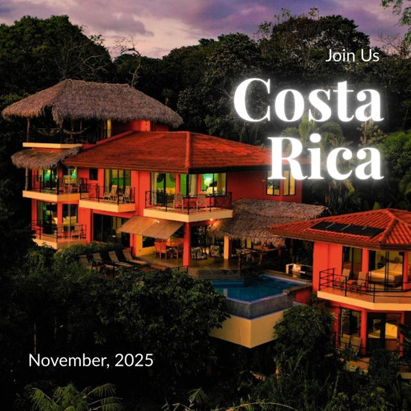 Costa Rica women’s villa retreat, private jungle villa at sunset — GO Babes Travel (Nov 2025)